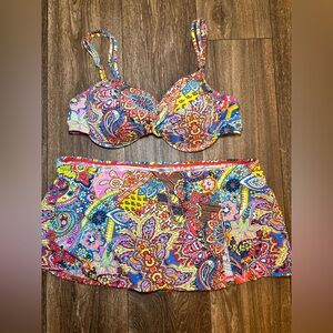 Bleu Rod Bettie Bohemian Paradise skirtkini set -A534